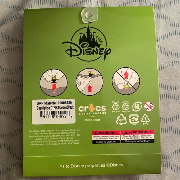 Disney Halloween 2021 Crocs Charms Jibbitz 5 pack - Picture 2 of 4